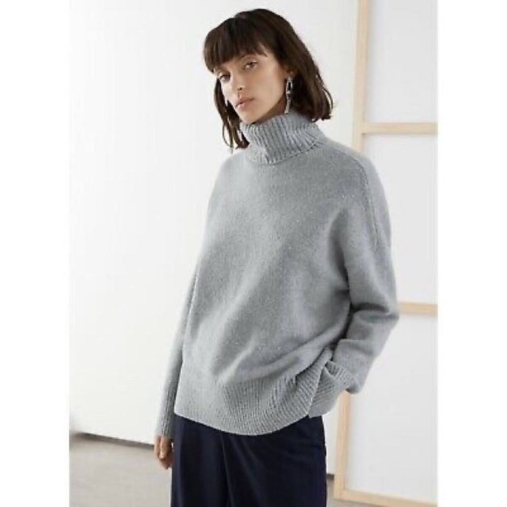 & Other Stories Oversized Turtleneck Sweater